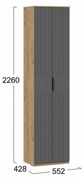 Шкаф платяной Хилтон Исп. 2 в Губкинском - gubkinskiy.mebel24.online | фото 6