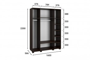 Шкаф платяной Монблан МБ-25К в Губкинском - gubkinskiy.mebel24.online | фото 9