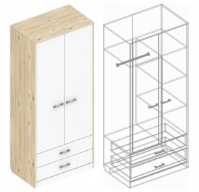 Шкаф "Милана" 2-х створчатый с 2 ящиками в Губкинском - gubkinskiy.mebel24.online | фото 3