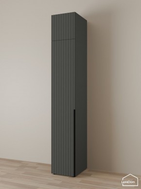 Шкаф с антресолью Linnea MHR-1A-1 2450х400х510 (Графит-М 11.1.25) в Губкинском - gubkinskiy.mebel24.online | фото