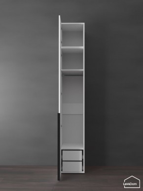 Шкаф с антресолью Linnea MHR-1A-3 2450х400х510 (Белый-М 11.1.1) в Губкинском - gubkinskiy.mebel24.online | фото 5