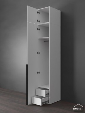 Шкаф с антресолью Linnea MHR-1A-3 2450х400х510 (Белый-М 11.1.1) в Губкинском - gubkinskiy.mebel24.online | фото 6