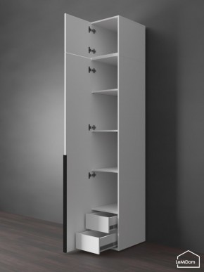 Шкаф с антресолью Linnea MHR-1A-4 2450х400х510 (Белый-М 11.1.1) в Губкинском - gubkinskiy.mebel24.online | фото 5