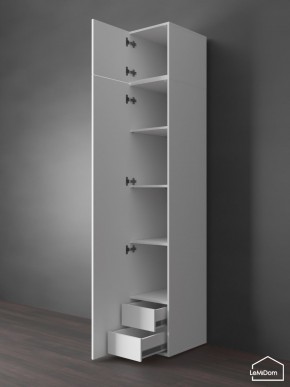 Шкаф с антресолью Linnea MHR-1POA-4 2450х400х510 (Белый-М 11.1.1) в Губкинском - gubkinskiy.mebel24.online | фото 5