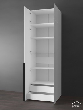 Шкаф с антресолью Linnea MHR-2A-4 2450х800х510 (Белый-М 11.1.2) в Губкинском - gubkinskiy.mebel24.online | фото 5