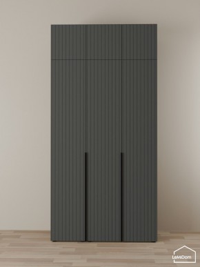 Шкаф с антресолью Linnea MHR-3A-1 2450х1200х510 (Графит-М 11.1.25) в Губкинском - gubkinskiy.mebel24.online | фото 1