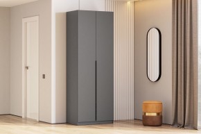 Шкаф ШК-5 + 2 полки (800) Графит серый в Губкинском - gubkinskiy.mebel24.online | фото 2
