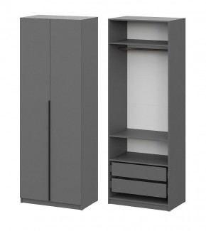 Шкаф ШК-5 + 2 полки + ящики (800) Графит в Губкинском - gubkinskiy.mebel24.online | фото 1