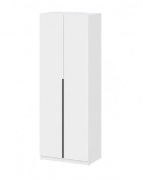 Шкаф ШК-5 + 4 полки (800) Белый текстурный в Губкинском - gubkinskiy.mebel24.online | фото 3