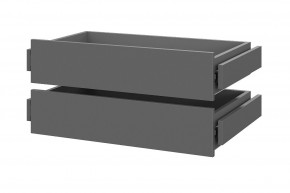 Шкаф ШК-5 + 4 полки + ящики (800) Графит в Губкинском - gubkinskiy.mebel24.online | фото 2