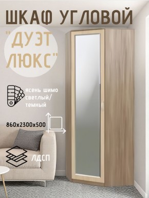 Шкаф угловой Дуэт Люкс с зеркалом в Губкинском - gubkinskiy.mebel24.online | фото 3