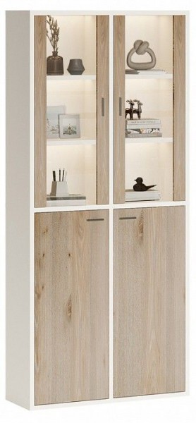 Шкаф-витрина Домино СУ(ш2в2)+2ФС+2ФГ в Губкинском - gubkinskiy.mebel24.online | фото 3