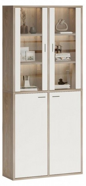 Шкаф-витрина Домино СУ(ш2в2)+2ФС+2ФГ в Губкинском - gubkinskiy.mebel24.online | фото 2