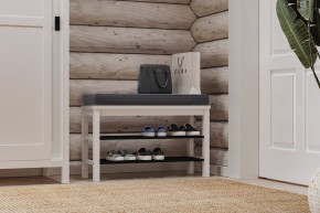 Скамья 85х50 Кантри для обуви белая в Губкинском - gubkinskiy.mebel24.online | фото 4