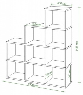 Стеллаж Бартоло СЛД 4 в Губкинском - gubkinskiy.mebel24.online | фото 2