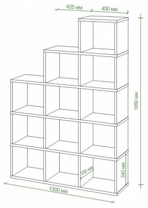 Стеллаж Бартоло СЛД 5 в Губкинском - gubkinskiy.mebel24.online | фото 2