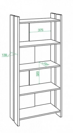 Стеллаж Домино Лайт СТЛ-ОВ в Губкинском - gubkinskiy.mebel24.online | фото 2