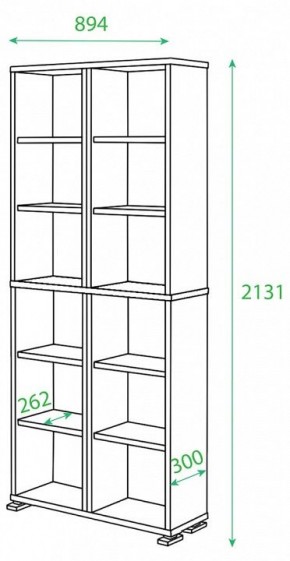 Стеллаж Домино нельсон ПУ-30-1 в Губкинском - gubkinskiy.mebel24.online | фото 2