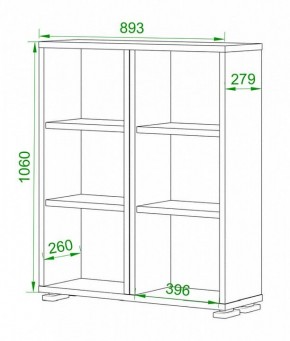 Стеллаж Домино нельсон ПУ-50-1 в Губкинском - gubkinskiy.mebel24.online | фото 2