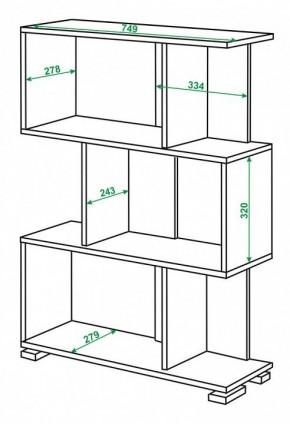 Стеллаж Домино нельсон СЛ-5-3 в Губкинском - gubkinskiy.mebel24.online | фото 2