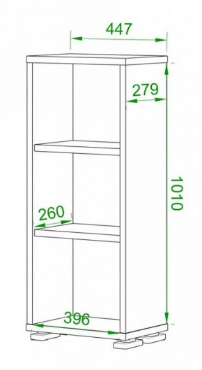 Стеллаж Домино ПУ-10-1 в Губкинском - gubkinskiy.mebel24.online | фото 2