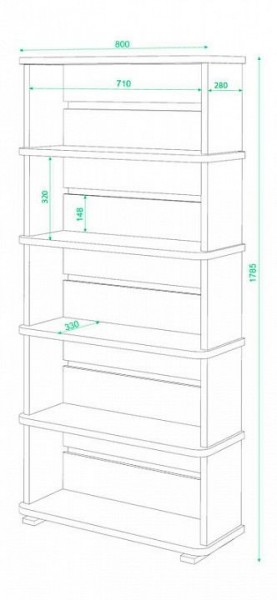 Стеллаж Домино СБ-25/5 в Губкинском - gubkinskiy.mebel24.online | фото 2