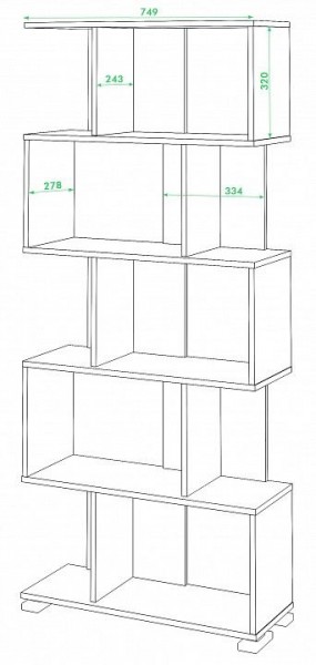 Стеллаж Домино СЛ-5 в Губкинском - gubkinskiy.mebel24.online | фото 2