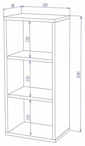 Стеллаж Домино СУ(ш1в1) в Губкинском - gubkinskiy.mebel24.online | фото 2