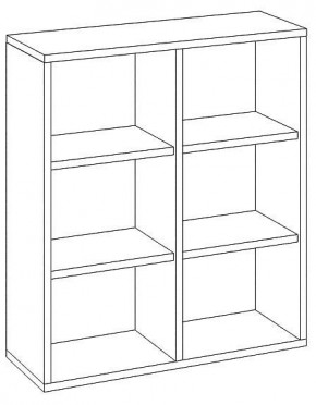 Стеллаж Домино СУ(ш2в1) в Губкинском - gubkinskiy.mebel24.online | фото 3