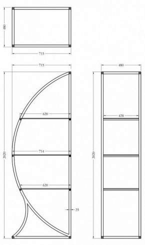 Стеллаж KFG087 в Губкинском - gubkinskiy.mebel24.online | фото 6