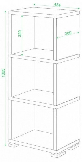 Стеллаж-колонка Домино СБ-15/3 в Губкинском - gubkinskiy.mebel24.online | фото 2