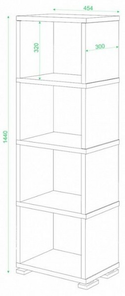 Стеллаж-колонка Домино СБ-15/4 в Губкинском - gubkinskiy.mebel24.online | фото 3