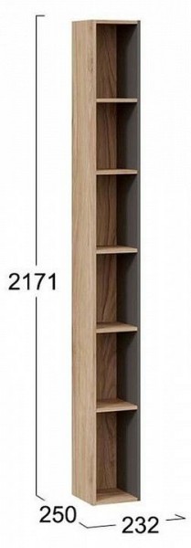 Стеллаж-колонка Порто ТД-393.07.25 в Губкинском - gubkinskiy.mebel24.online | фото 3