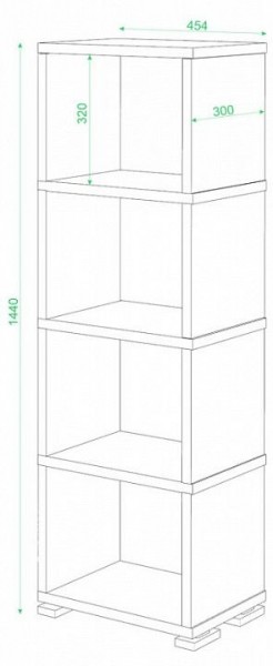 Стеллаж-колонка СБ-15/4 в Губкинском - gubkinskiy.mebel24.online | фото 2