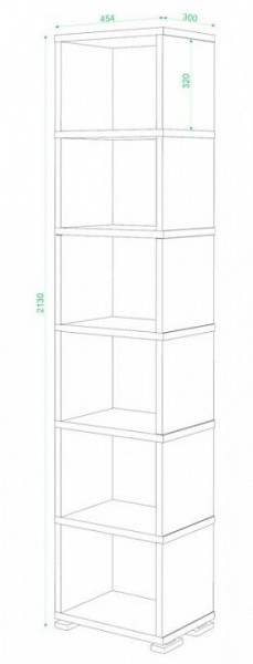 Стеллаж-колонка СБ-15/6 в Губкинском - gubkinskiy.mebel24.online | фото 2