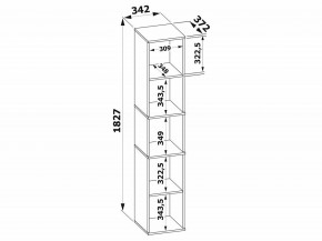 Стеллаж-колонка СТ-9 в Губкинском - gubkinskiy.mebel24.online | фото 3