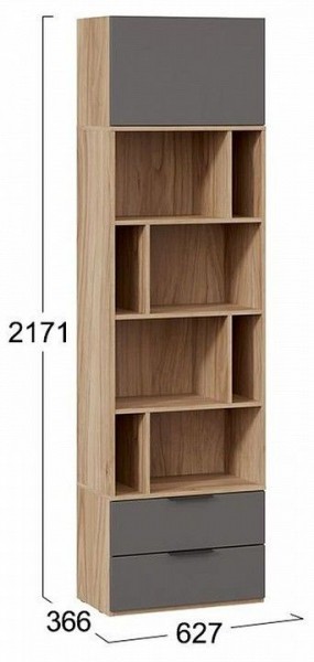 Стеллаж комбинированный Порто Исп. 2 ТД-393.07.20 в Губкинском - gubkinskiy.mebel24.online | фото 5