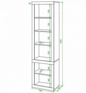 Стеллаж комбинированный Toivo ВтВ в Губкинском - gubkinskiy.mebel24.online | фото 2