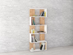 Стеллаж Ромео-1 Дуб крафт золотой/Белый в Губкинском - gubkinskiy.mebel24.online | фото