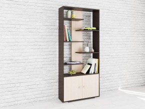 Стеллаж Ромео-4 венге/дуб молочный в Губкинском - gubkinskiy.mebel24.online | фото