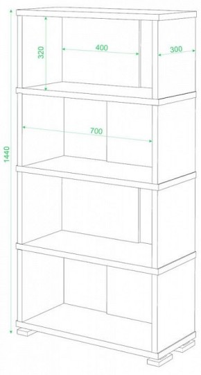 Стеллаж СБ-10/4 в Губкинском - gubkinskiy.mebel24.online | фото 2