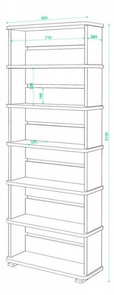 Стеллаж СБ-25/6 в Губкинском - gubkinskiy.mebel24.online | фото 2