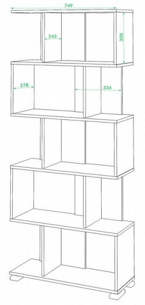 Стеллаж СЛ-5 в Губкинском - gubkinskiy.mebel24.online | фото 2