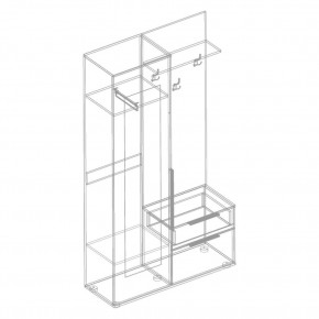 СТИЛ Прихожая (модульная) в Губкинском - gubkinskiy.mebel24.online | фото 3