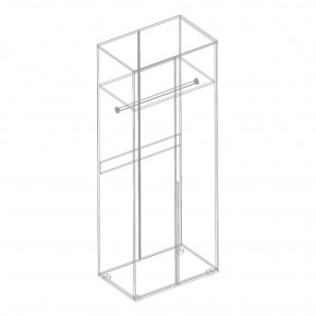 СТИЛ Шкаф 2-ств для одежды в Губкинском - gubkinskiy.mebel24.online | фото 2
