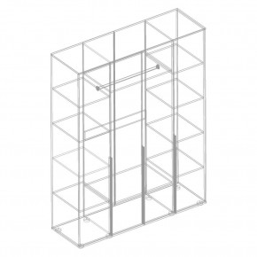 СТИЛ Шкаф 4-ств для одежды в Губкинском - gubkinskiy.mebel24.online | фото 2