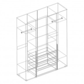 СТИЛ Шкаф 4-ств с 3 ящиками в Губкинском - gubkinskiy.mebel24.online | фото 2