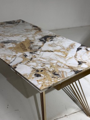 Стол ACERRA NEW 160 GLOSS GRAND JADE SOLID CERAMIC/ каркас цвета шампань, ®DISAUR в Губкинском - gubkinskiy.mebel24.online | фото 5