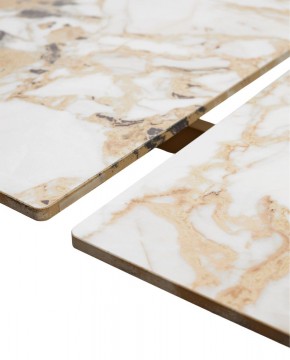 Стол ACERRA NEW 160 GLOSS GRAND JADE SOLID CERAMIC/ каркас цвета шампань, ®DISAUR в Губкинском - gubkinskiy.mebel24.online | фото 8