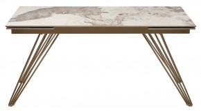 Стол ACERRA NEW 160 GLOSS LUXURY PANDORA SOLID CERAMIC/ каркас цвета шампань, ®DISAUR в Губкинском - gubkinskiy.mebel24.online | фото 11
